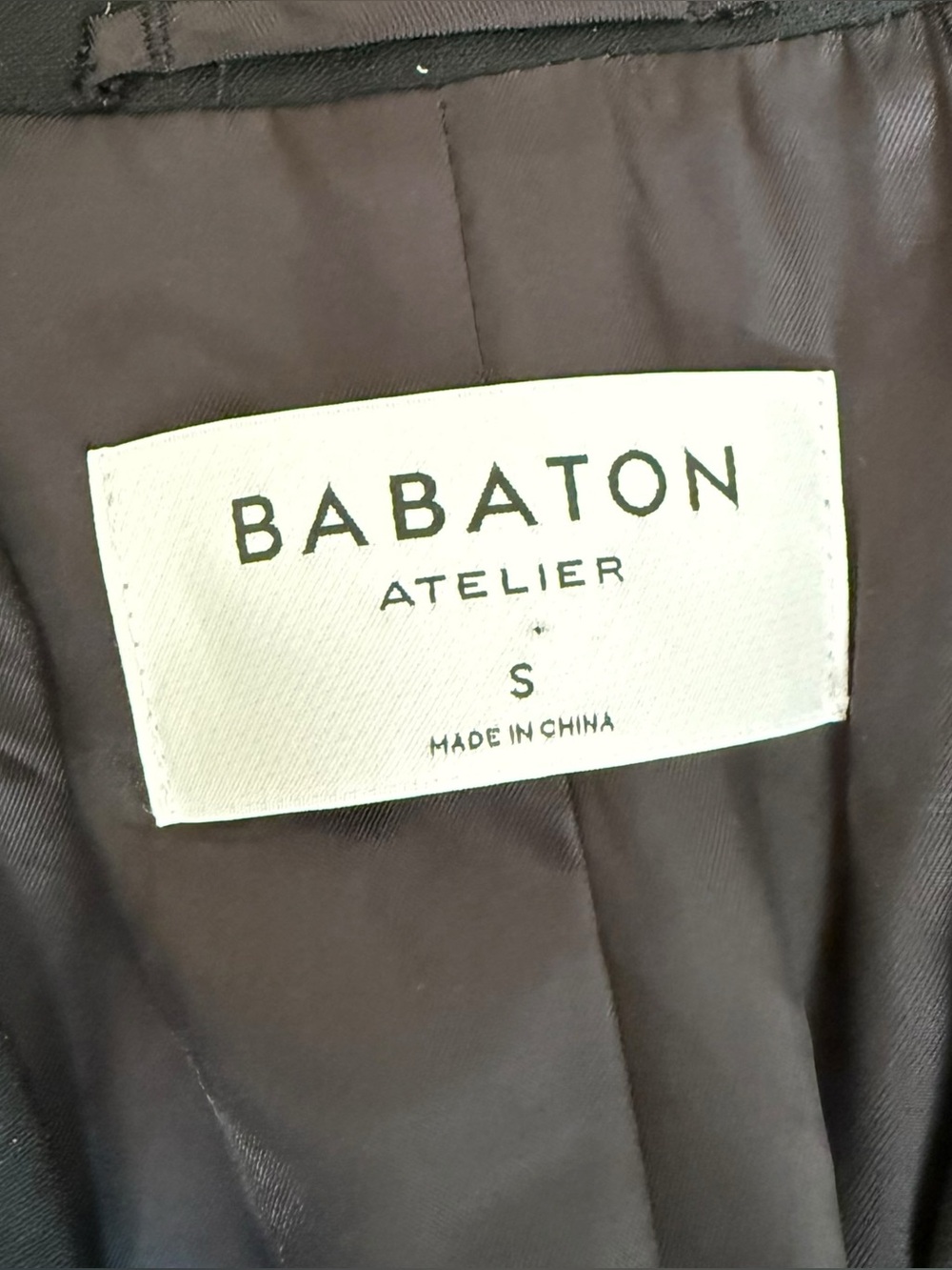 Aritzia Babaton Atelier New Agency Blazer Jacket Size Small Oversized Black NWT - Picture 13 of 16